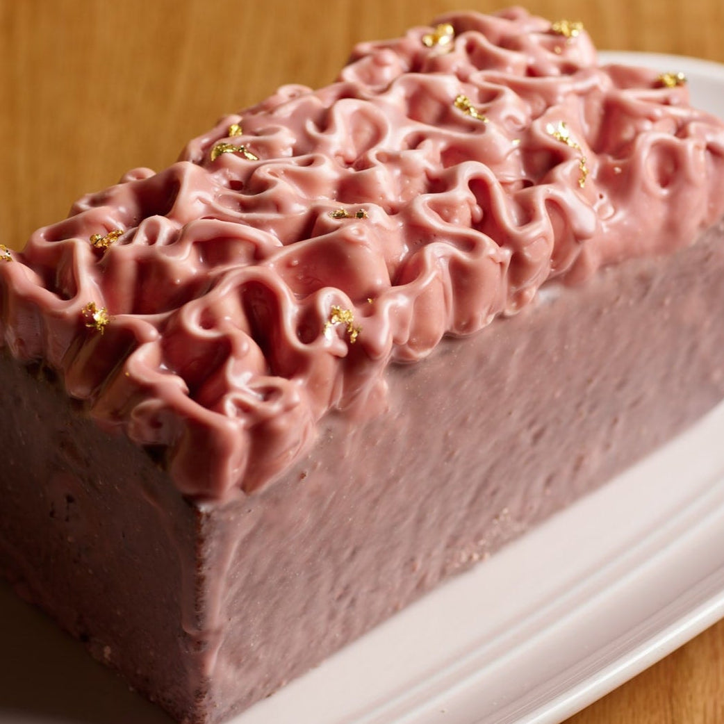 Mixed berry marble cake