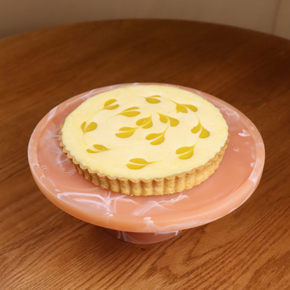 Coconut & mango cheesecake tart