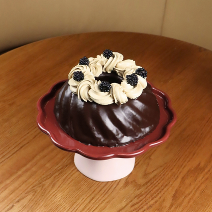 Guinness, Baileys & blackberry cake